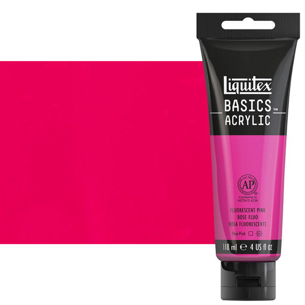 Liquitex Basics 4oz Fluorescent Pink - (200029880)
