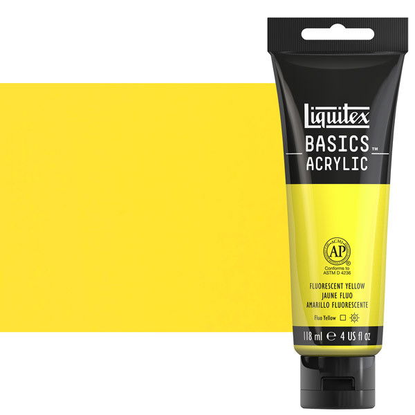Liquitex Basics 4oz Fluorescent Yellow - (200029882)