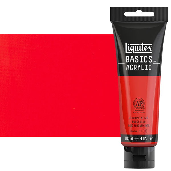 Liquitex Basics 4oz Fluorescent Red - (200029881)