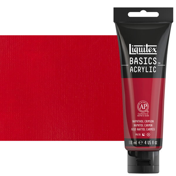 Liquitex Basics 4oz Napthol Crimson - (62197)