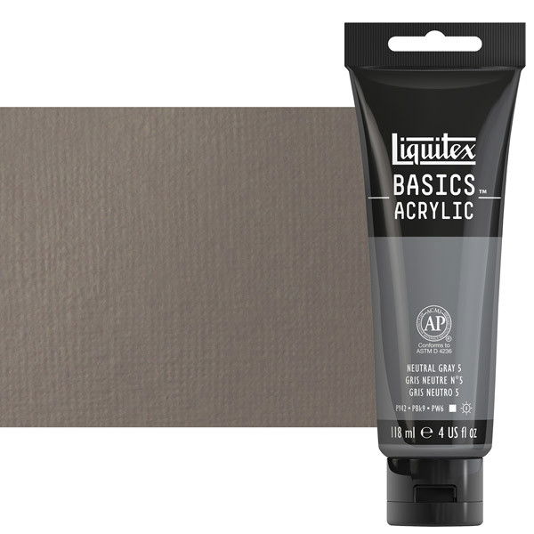 Liquitex Basics 4oz Neutral Grey 5 - (49445)