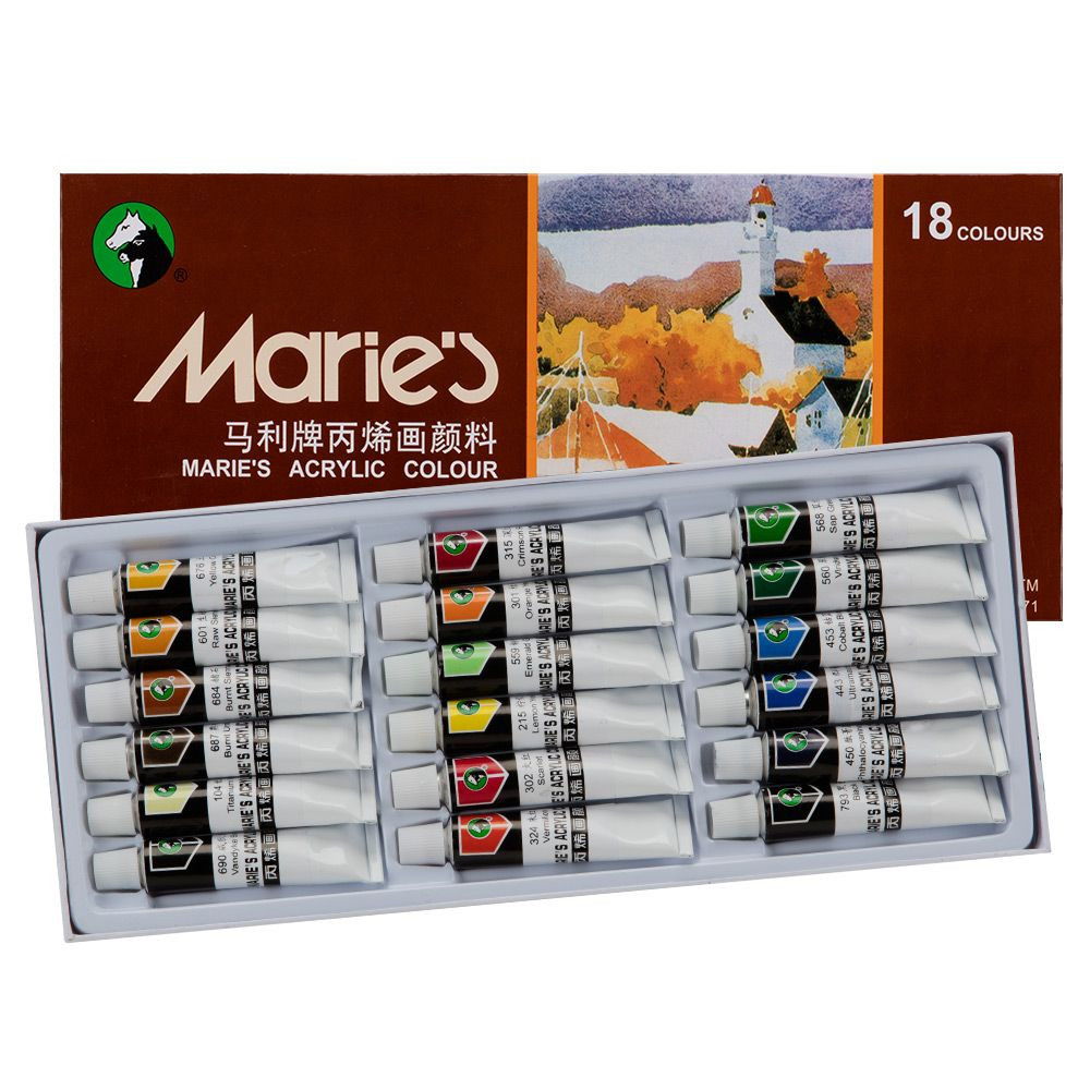 Marie's Extra Fine Acrylic 12mL (18) Tube Set