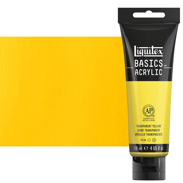 Liquitex Basics 4oz Transparent Yellow - (200029896)