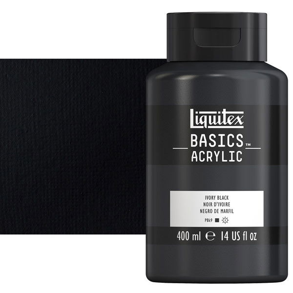 Liquitex Basics Acrylic 400ml Ivory Black - (200027282)