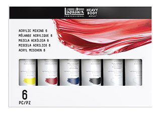 Liquitex Heavy Body 2oz Mixing Set of 6 Tubes