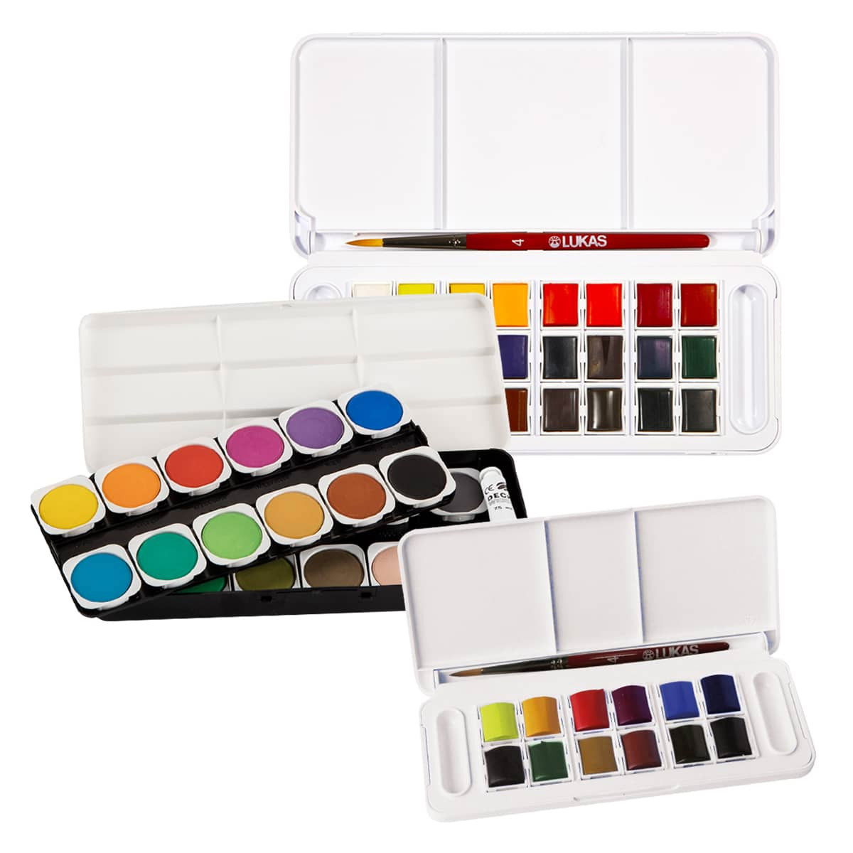 Lukas Studio Watercolor Half Pan Sets