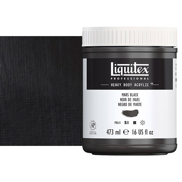 Liquitex Heavy Body 16oz Mars Black - (69397)