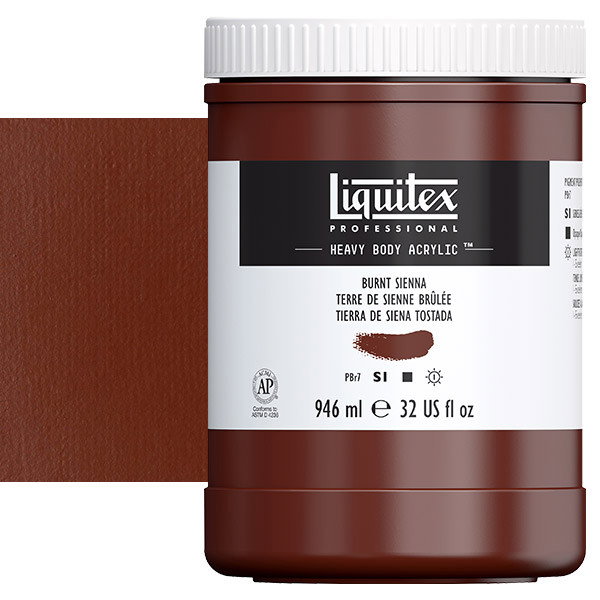 Liquitex Heavy Body 32oz Burnt Sienna - (74733)
