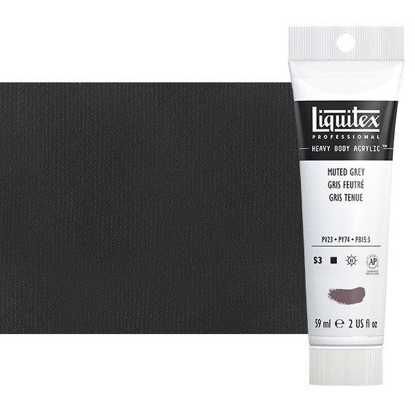 Liquitex Heavy Body 2oz Tube Muted Grey - (200024744)