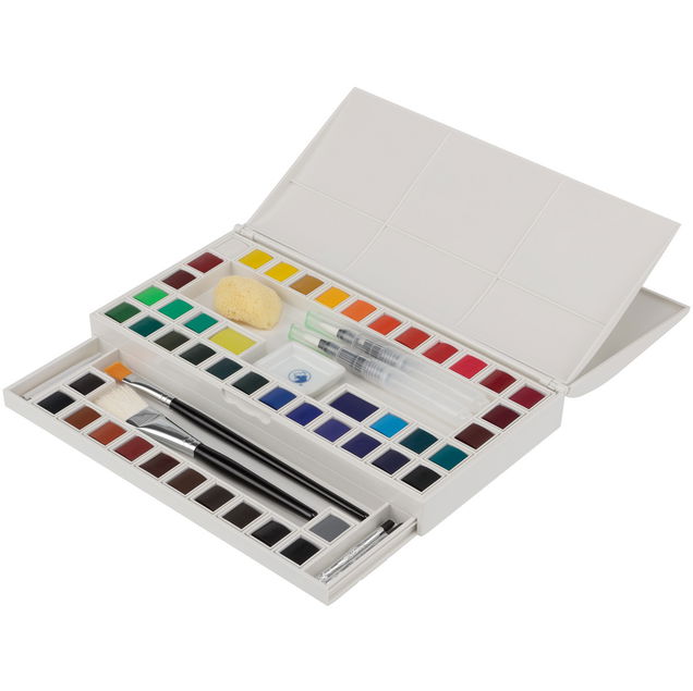 Maries Professional Watercolor 48 Piece Set With Accessories Maries Professional Watercolor 48 Piece Set With Accessories