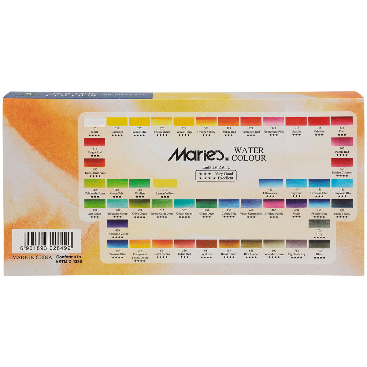 Maries Professional Watercolor 48 Piece Set With Accessories