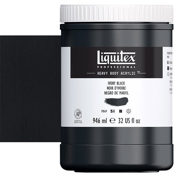 Liquitex Heavy Body 32oz Ivory Black - (69399)