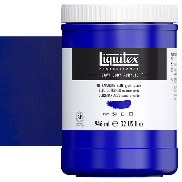 Liquitex Heavy Body 32oz Ultramarine Blue (Green Shade) - (74752)
