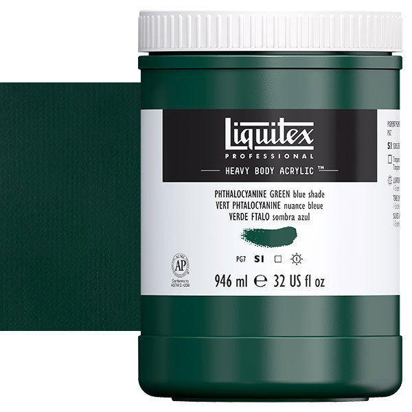 Liquitex Heavy Body 32oz Phthalo Green (Blue Shade) - (74748)