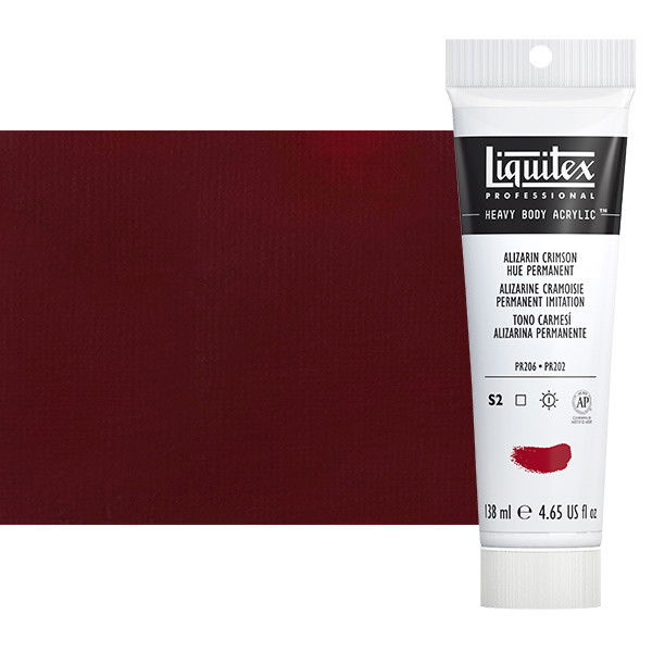 Liquitex Heavy Body Acrylic Alizarin Crimson 4.65oz Tube - (3917)