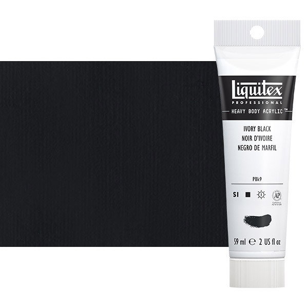 Liquitex Heavy Body Acryic Ivory Black 2oz Tube - (3850)