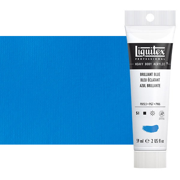 Liquitex Heavy Body Acrylic Brilliant Blue 2oz Tube - (3802)
