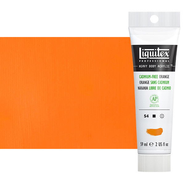 Liquitex Heavy Body Acrylic Cadmium Free Orange 2oz Tube - (200028214)