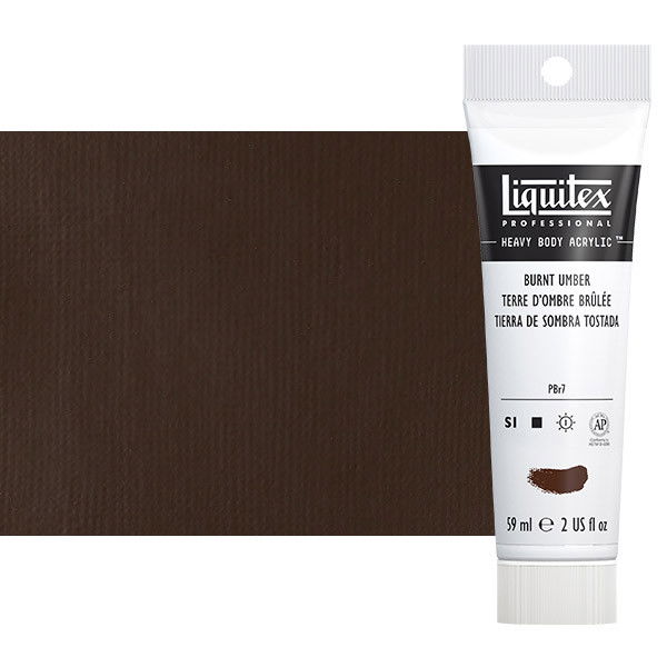 Liquitex Heavy Body Acrylic Burnt Umber 2oz Tube - (3818)