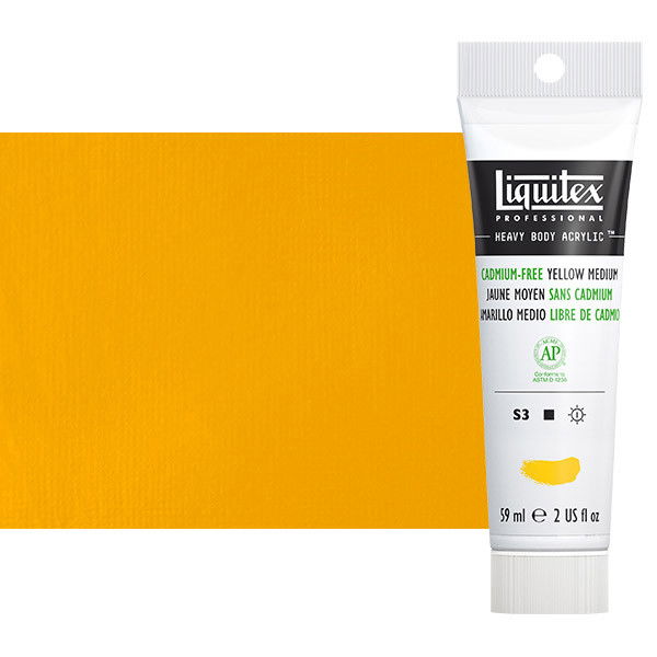 Liquitex Heavy Body Acrylic Cadmium Free Yellow Medium 2oz Tube - (200028212)