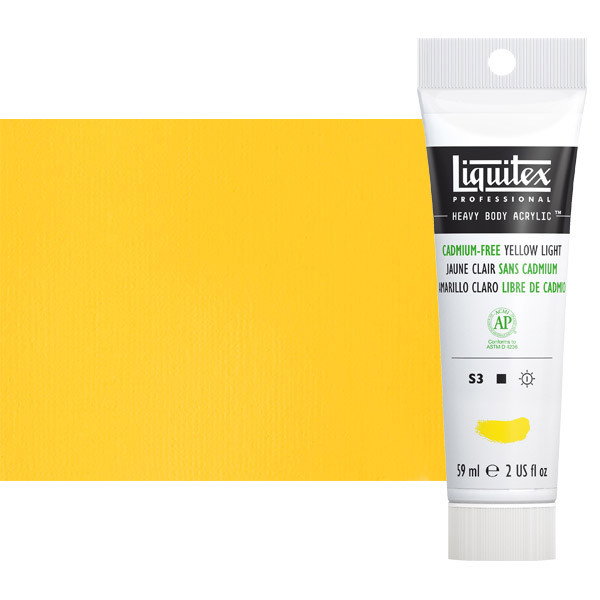 Liquitex Heavy Body Acrylic Cadmium Free Yellow Light 2oz Tube - (200028211)