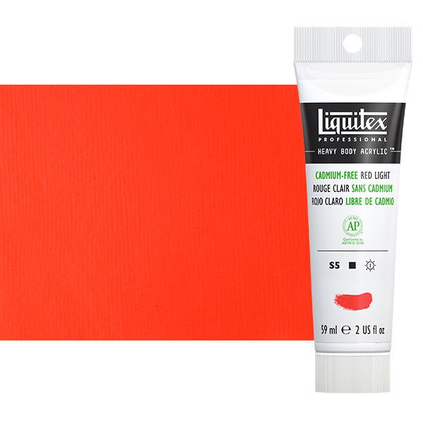 Liquitex Heavy Body Acrylic Cadmium Free Red Light 2oz Tube - (200028215) Liquitex Heavy Body Acrylic Cadmium Free Red Light 2oz Tube - (200028215)