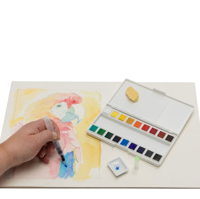Maries Watercolor 18 Color 1/2 Pan Sketch & Go Maries Watercolor 18 Color 1/2 Pan Sketch & Go