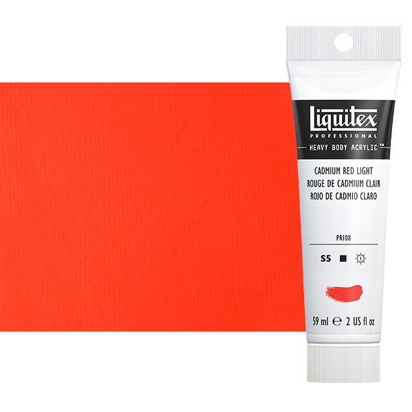 Liquitex Heavy Body Acrylic Cadmium Red Light 2oz Tube - (3822) Liquitex Heavy Body Acrylic Cadmium Red Light 2oz Tube - (3822)