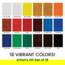 Maries Extra Fine Oil Color Set of 18 Colors 12 ml Tubes Maries Extra Fine Oil Color Set of 18 Colors 12 ml Tubes