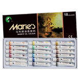Maries Extra Fine Oil Color Set of 18 Colors 12 ml Tubes