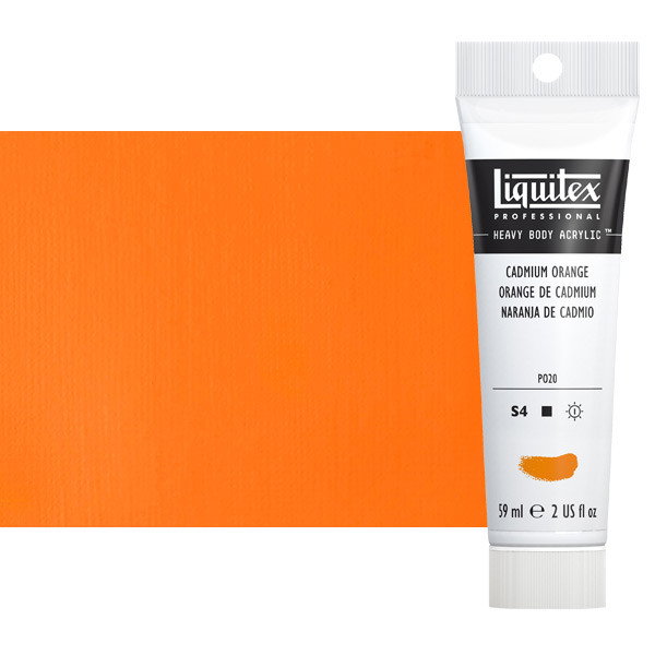 Liquitex Heavy Body Acrylic Cadmium Orange 2oz Tube - (3820)