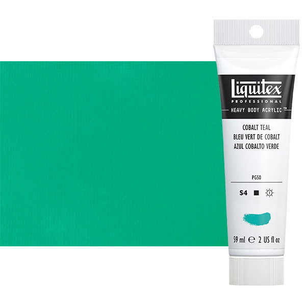 Liquitex Heavy Body Acrylic Cobalt Teal 2oz Tube - (51937)