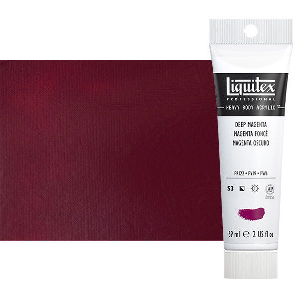 Liquitex Heavy Body Acrylic Deep Magenta 2oz Tube - (3840)