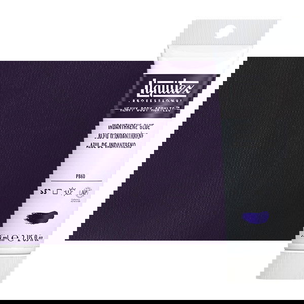 Liquitex Heavy Body Acrylic Indathrene Blue 2oz Tube - (69373)