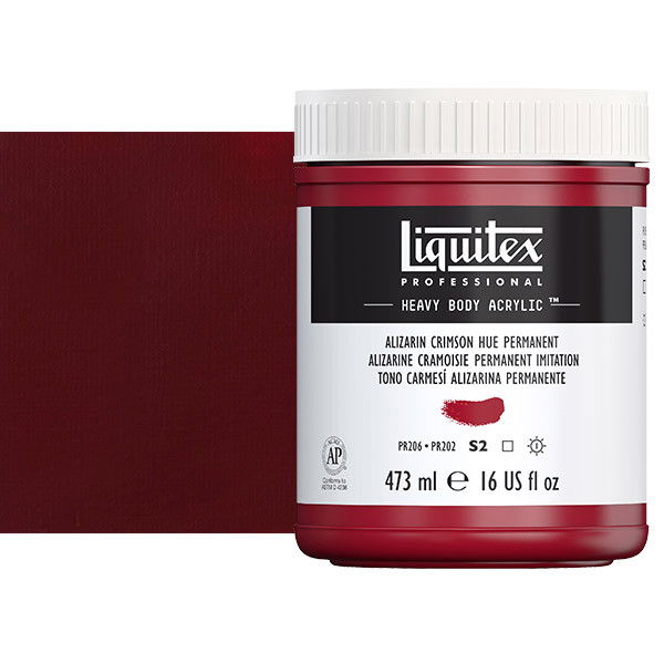 Liquitex Heavy Body Acrylic Paint 16oz Alizarin Crimson Hue Permanent - (200029947)