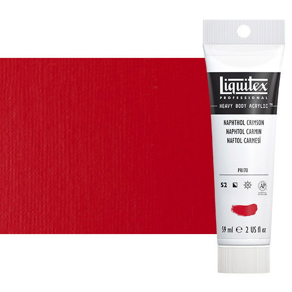 Liquitex Heavy Body Acrylic Napthol Crimson 2oz Tube - (3866)