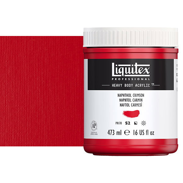 Liquitex Heavy Body Acrylic Paint 16oz Naphthol Crimson - (200029959)