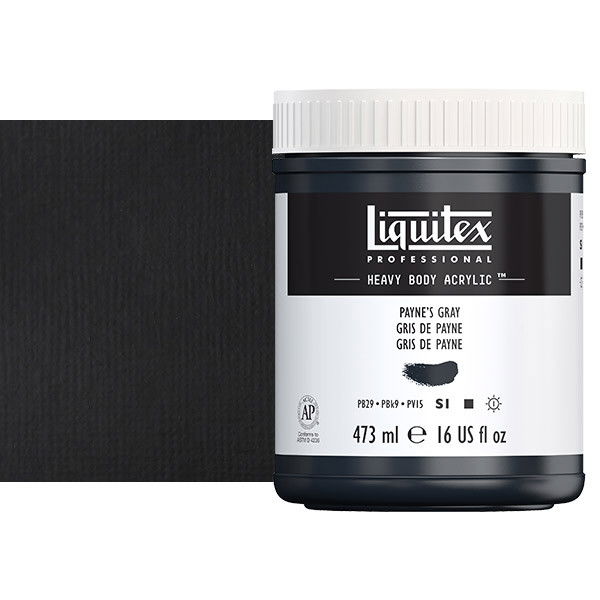 Liquitex Heavy Body Acrylic Paint 16oz Paynes Gray - (200029960)