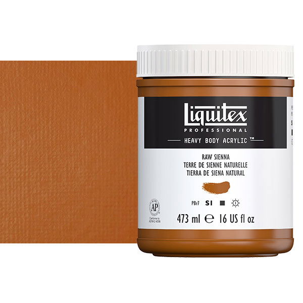 Liquitex Heavy Body Acrylic Paint 16oz Raw Sienna - (200029963)