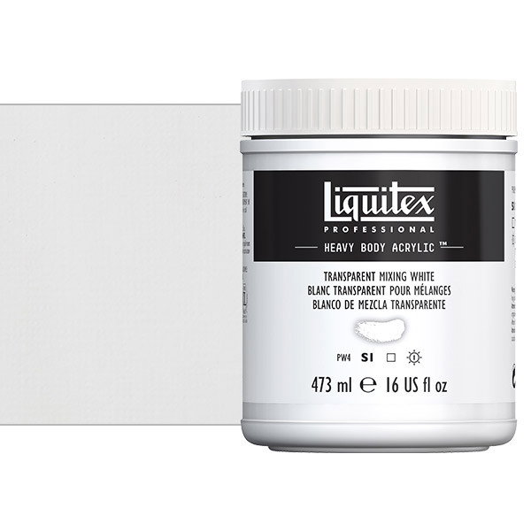 Liquitex Heavy Body Acrylic Paint 16oz Transparent Mixing White - (200029965)