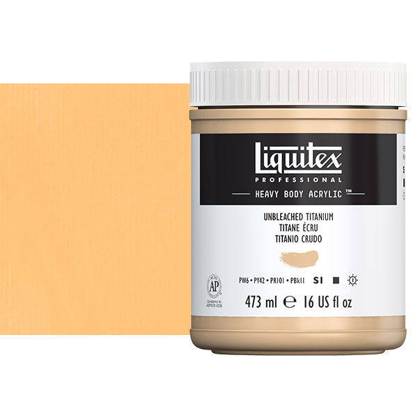Liquitex Heavy Body Acrylic Paint 16oz Unbleached Titanium - (200029967)