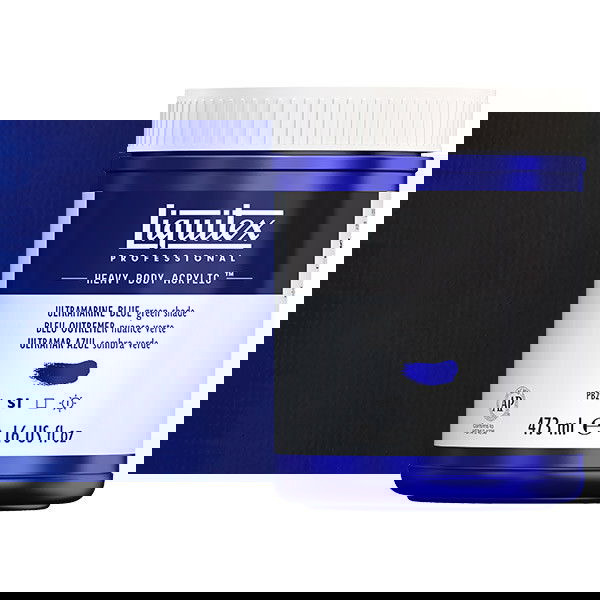 Liquitex Heavy Body Acrylic Paint 16oz Ultramarine Blue (Green Shade) - (200029966)