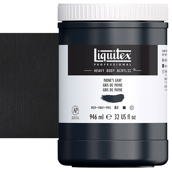 Liquitex Heavy Body Acrylic Paint 32oz Paynes Gray - (200029977)