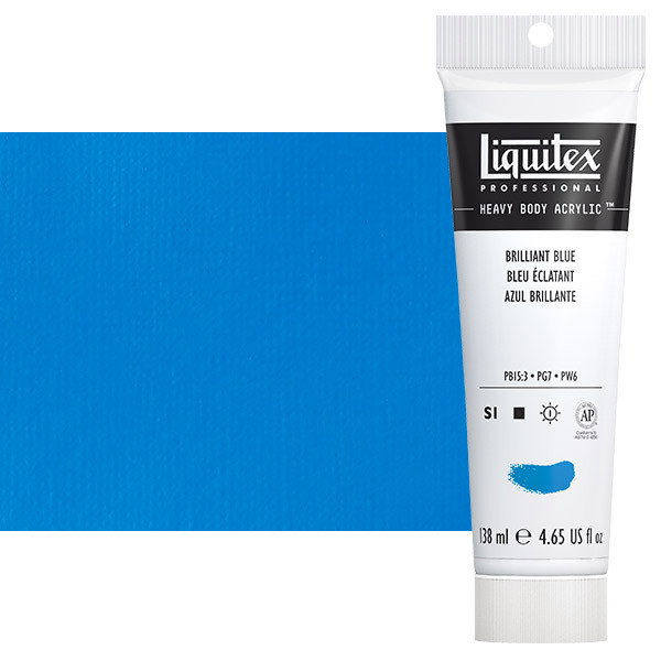 Liquitex Heavy Body Acrylic Paint 4.65oz Brilliant Blue - (200029938)