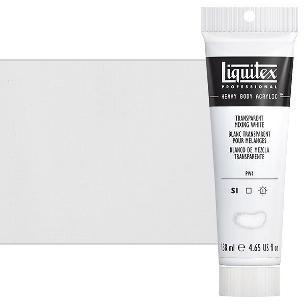Liquitex Heavy Body Acrylic Paint 4.65oz Transparent Mixing White - (200029945)