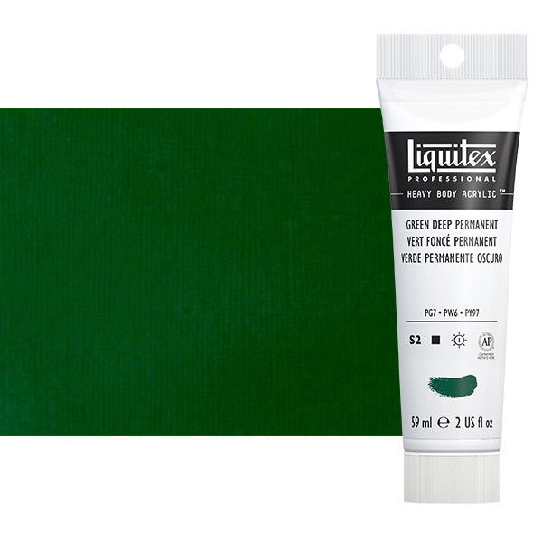 Liquitex Heavy Body Acrylic Permanent Green Deep 2oz Tube - (3876)