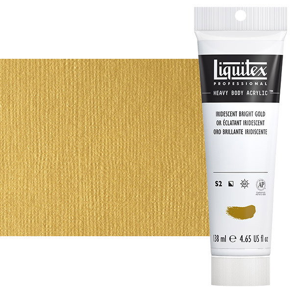 Liquitex Heavy Body Acrylic Paint 4.65oz Iridescent Bright Gold - (200029940)