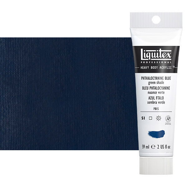 Liquitex Heavy Body Acrylic Phthalo Blue Green Shade 2oz Tube - (3880)