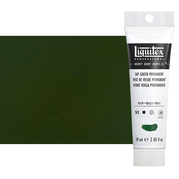 Liquitex Heavy Body Acrylic Permanent Sap Green 2oz Tube - (3891) Liquitex Heavy Body Acrylic Permanent Sap Green 2oz Tube - (3891)