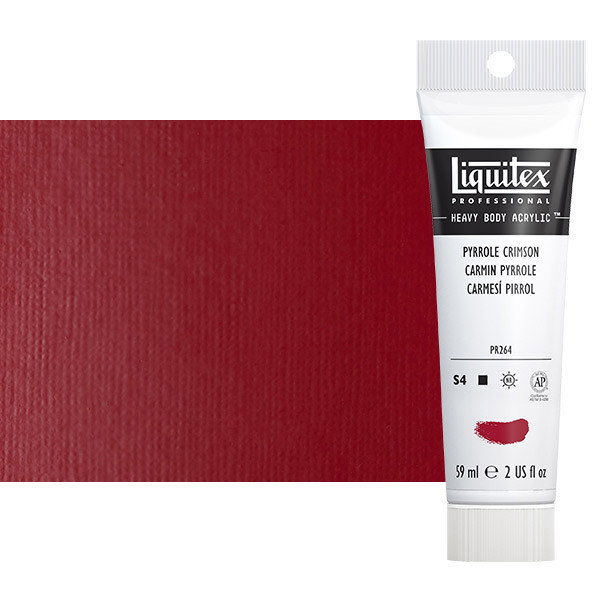 Liquitex Heavy Body Acrylic Pyrrole Crimson 2oz Tube - (69377)